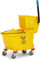 Simpli-Magic 79358 Cubo de fregona Comercial con escurridor de Prensa Lateral, 26 Cuartos de galón, Amarillo