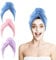 ROSSHINE Microfiber Hair Towel, 3 Pack Hair Turban Towels 65x25 cm Hat Cap, Anti Frizz Absorbent Ultra Soft Quick Dry Hair Towel, Bath Cap for Curly Long Hair