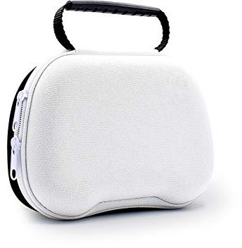 Für PS5 Controller Handle Tasche, Colorful Reisetasche/ Schultertasche/ Aufbewahrungstasche/ Hülle/ Wasserdicht Anti-Shake Schutzhülle für PlayStation 5 Gamepad (Weiß)