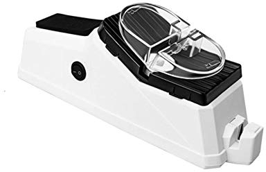 Walaka Aiguiseur De Couteaux éLectrique Rechargeable par USB, Aiguiseur De Couteaux à Pierre à Aiguiser Double Face, Outil Multifonctionnel D'affûTage De Couteaux MéNagers USB (A)