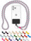 DROPLETSY Holzperlen Handykette universal, handgefertigt, Schlüsselband, Kette, Necklace zum Umhängen - kompatibel mit Allen Smartphones: Apple iPhone, Samsung Galaxy (ohne Hülle, Pink Shark)