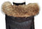 Adynice Schal Damen Fell Echtpelzkragen Damen Hut Kopfbedeckung Waschbär Pelzkragen Schal Hoodies Unisex long75CM width16CM
