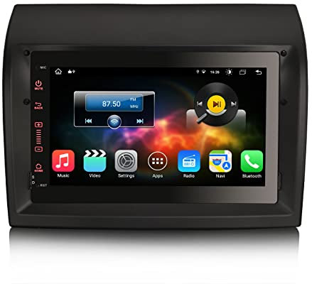 Erisin 8-Core 7 Pulgadas Android 14 Radio de Coche Estéreo GPS Navegación de Automóvil para Fiat Ducato Citroen Jumper Peugeot Boxer Soporte CarPlay Android Auto BT RDS WiFi 4G Dab+ 4GB RAM+ 64GB ROM