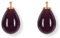 HEIDE HEINZENDORFF Einhängerpaar Tropfen, Aubergine, 16 mm, rosevergoldet