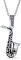 Bling Jewelry Klassische Musiker Lehrer Student Jazz Lieber Saxophon Instrument Anhänger Halskette Für Teenager Für Frauen.925 Sterling Silber Mit Kette