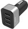 Hama 3-Fach-USB-Ladegerät f. Zigarettenanzünder, Ladeadapter f. Auto, 12V / 24V