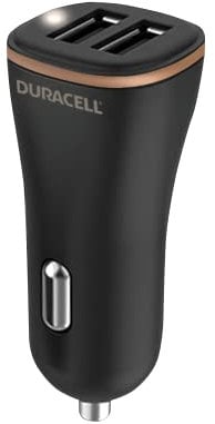 Duracell Caricabatterie da auto compatto con doppia USB-A da 18 W + 12 W, compatibile con smartphone, tablet, powerbank e altro