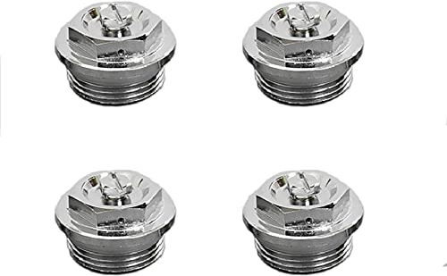 4 Pcs 3/4 Male Radiator Air Valve, Manual Radiator Air Vent Bleed Plug Valve Kit, Heating System Accessories