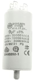 CONDENSATEUR 9 MF 450 V POUR SECHE LINGE ELECTROLUX - 416172464