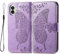PEIYE Coque Cuir Étui pour Nothing Phone 2 Housse, Etui Portefeuille Case Cover, Fermeture Magnétique, Flip Béquille et Emplacements pour Cartes,Violet Clair