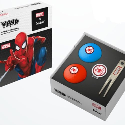 Volvik Golfball-Set Pitch Spider Man