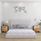 LAPOOH Nachttische 2 STK Nachtschrank, Nachtkonsole, Bedside Tables, Nachtkästchen, Beistellschrank, Nachtkommode, Nightstand, 40x33x46 cm Massivholz Mango