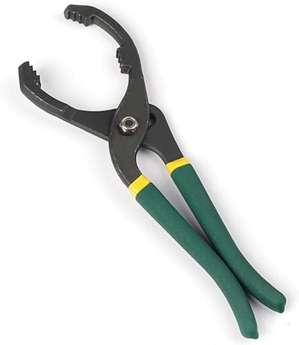 Alicates para filtros de aceite, herramienta para quitar filtros de aceite, llave ajustable para filtros de aceite, motocicletas, para automóviles, de Ø 40 mm a Ø 150 mm, 24 cm
