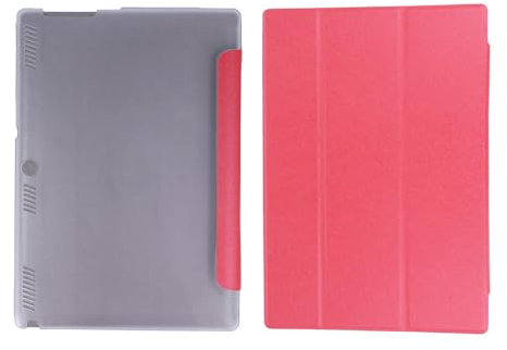 Funda Cubierta Inteligente Plegable para Lenovo Tab 2 A10-70, Flip Smart Cover, Carcasa Protector, Rojo