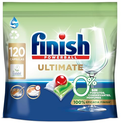 Finish Ultimate 0% 120 Pastillas para Lavavajillas Ecológicas