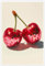 Rote Discokugel-Wandkunst, Retro-Modedrucke, Vintage, adrette Disco-Poster, Disco-Kirsche, Wandkunst, niedlich, trendig, ästhetisch, flippig, Disco-Kirschen, Drucke, Obst, adrettes Bild für Wand, 40,6