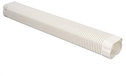 Locadence AC Line Cover Kit, PVC Air Conditioner Universal Exhaust Hose for Mini Split or Central Air Conditioning, 1 to 5 Horsepower Air Conditioner