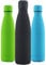 Offer Shop Insulated Water Bottles 1L Double Wall Stainless Steel Sports Travel Gym Water Bottles Reusable BPA Free Recyclable Hot and Cold Water Bottle Black