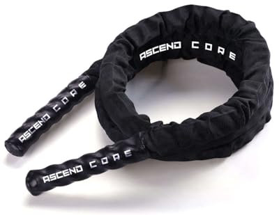 Cuerda de Batalla Ascendcore, Resistente y Duradera, Mangos Antideslizantes