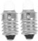 Angoily 2pcs 3v Flashlight Bulb Mini LED Light Two Bulb Socket Caps Flashlight Bulb LED Connectors LED Lamp Bulb Round Light Bulbs Signal LED Cable E10 Battery Bulbs Mini Light Bulbs Glass