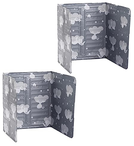 OFFSCH 2pcs Oil Splatter Baffle Frying Pan Spit Guard Stove Protector Insulation