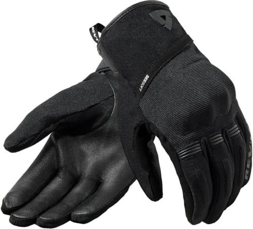 REV'IT! Revit Mosca H2O 2 wasserdichte Motorrad Handschuhe, schwarz, 4XL | Stretch-Einsätze