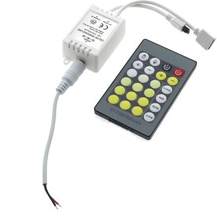 Brightium Mini-Controller für CCT-LED-Streifen, IR-Fernbedienung, kompatibel mit mehreren Lichtern, ideal für Beleuchtung und Atmosphäre.