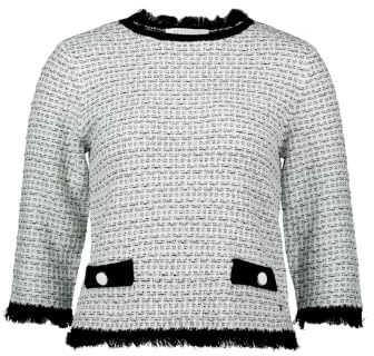 Betty & Co Damen Strickpullover mit Fransen