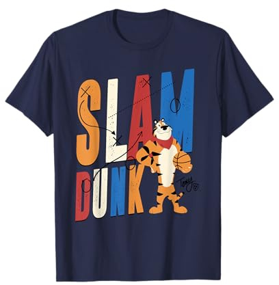 Tony The Tiger Basketball Slam Dunk Flocons givrés Céréales T-Shirt