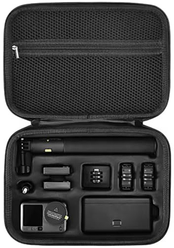 Honbobo Carry Case for DJI Osmo Action 6, Protective Case Travel Bag Handbag Shoulder Bag Accessories for DJI Osmo Action 6 Adventure Combo (Black)