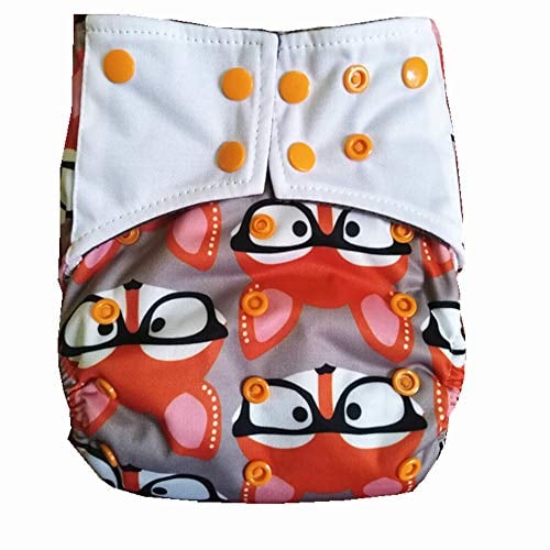 AIO Wiederverwendbare waschbare Stoffwindel mit Bambus-Einsatz für die Nacht (L8)