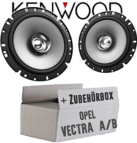 Lautsprecher Boxen Kenwood KFC-S1756-16,5cm Koax Auto Einbauzubehör - Einbauset passend für Opel Vectra A, B - justSOUND