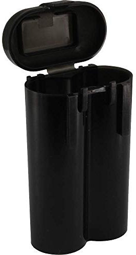 1 Black 18650 & CR123A 2 Battery Holder Storage Case for 18650 Batteries