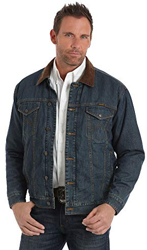 Wrangler Mens Concealed Carry Blanket Lined Denim Jacket, Indigo, X-Large US