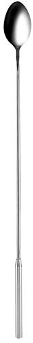 30CM Cuillère de Bar, Cuillere Cocktail en Acier Inoxydable Shaker Bar Cuillères Avec Lisse Longue Poignée