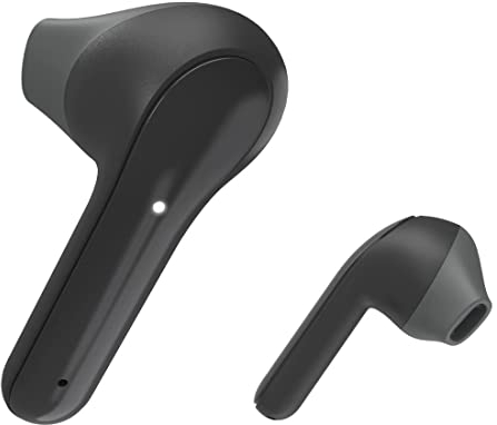 Hama Bluetooth Kopfhörer „Freedom Light“ (True Wireless In Ear Kopfhörer mit Mikrofon, Earbuds mit Ladestation, Laufzeit 28 h, kabellose Kopfhörer mit Spracherkennung und Touch Control) schwarz