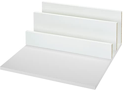 Spanplattenset Boden und Rückwand weiß passgenau für Schubladensystem JUNKER-SLIM mit einer Tiefe von 500 mm und Korpus-Außenbreite 400 mm (bei 16 mm Korpus-Seitenstärke)