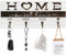 CHDITB Rustic Home Sweet Home Porte-clés en bois (34 x 14 cm), support mural avec 4 crochets, panneau décoratif en bois, cadeau de décoration pour mur, entrée, couloir, pendaison de crémaillère