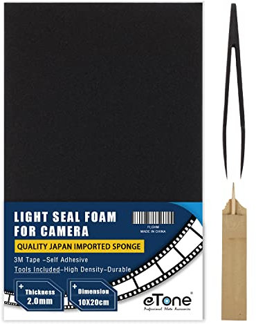 2mm Self Adhesive Film Camera Panorama Film Back Repair Light Seal Light Proof Kit Baffle Foam Sponge Sheet 100x200mm