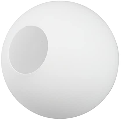 Luxshiny Glas Lampenschirm Kugel Weiß 10cm Kronleuchter Tischlampe Lampenschirm Lampenglas Ersatz Pendelleuchte Stehleuchte Schutzhülle Ersatz Schlafzimmer Wohnzimmer Dekoration