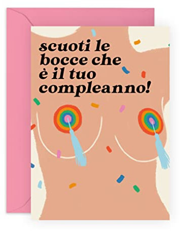 Central 23 Divertente biglietto di compleanno per donna - È IL TUO COMPLEANNO - auguri per lei - regalo per sorella - migliore amica - con adesivi
