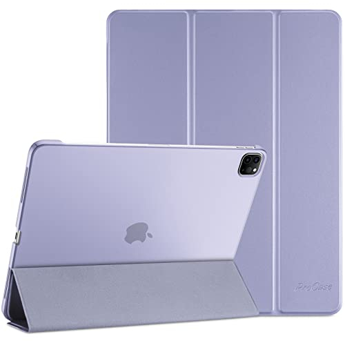 ProCase Hülle für 12,9 iPad Pro 2022/2021/2020/2018 (6/5/4/3 Gen), Schutzhülle Leicht Dünn Hart Smart Case Cover Kompatibel mit 12.9 Zoll iPad Pro -Hellpurpur