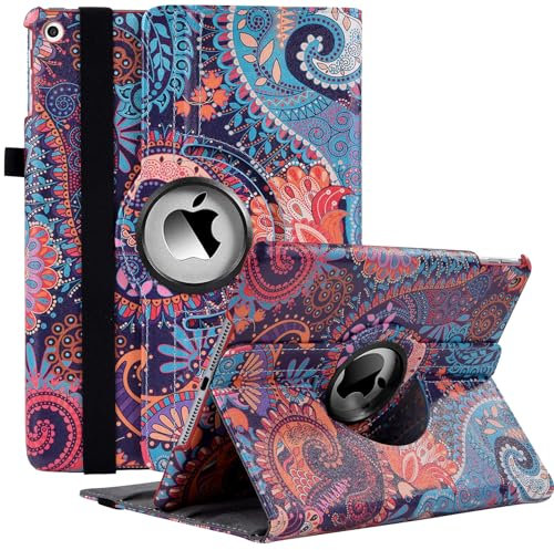 Ceysin Étui rotatif pour iPad 9{^>e<^} génération (2021) / 8{^>e<^} génération (2020) / 7{^>e<^} génération (2019) 10,2 pouces – Étui de protection rotatif à 360 degrés avec fonction de mise en veille