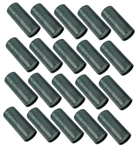 NUOBESTY 20Pcs Green Paper Tube Packaging Boxes for Essential Oil Bottles with Kraft Paper Cardboard Cylinder Container for Storage and Diy Cosmetic Use