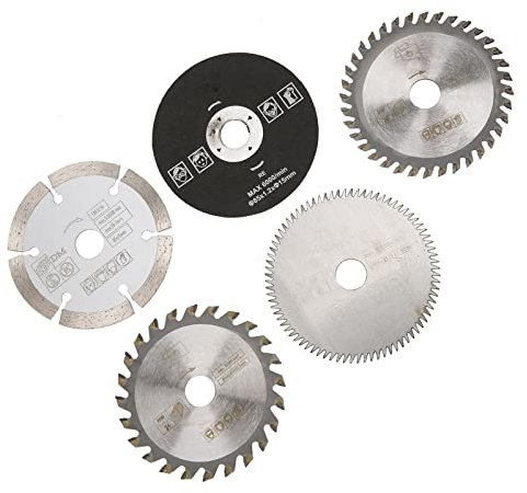 5Pcs 85mm Circular Saw Blade, Saw Cutting Blade Cutting Disc Cutting Blade Saw Blade Cleaner Inner Diameter 15mm Mini Carbide Sliding Table Saws for Cutting Tool