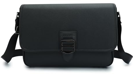 Carlheim Crossbody bag, Cross-Wear Kai, Genuine Leather, Black