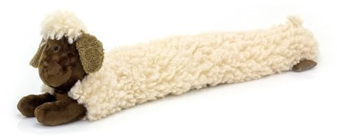 Woolly Sheep Draught Excluder | Animal Draught Excluder for Doors Door Draught Cushion | Fabric Sheep Door Draught Excluder Winter Draft Excluder Door Cushion - 85cm