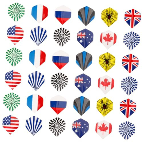 BELLIFFY 36 Stück Dartflügel Balance Dart Flights Praktische Dart Schwänze Balance Dart Schwänze Kreative Dart Zubehör Leichtes Dart Zubehör Praktisches Dart Zubehör Tragbare Dart