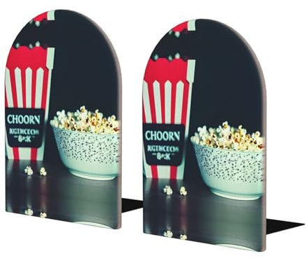 Film-Schindel- und Popcorn-Buchstützen-Regale – stabile Buchhalter, ideal für Heimbüro, schützendes Schreibtischzubehör