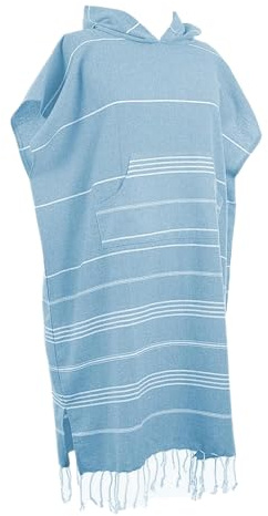 Ailan Premium Surf Poncho Handtuch, saugfähiger Umhang aus türkischer Baumwolle für Strand oder Pool